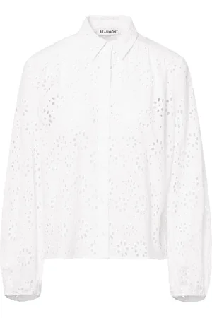 beaumont Alaska Broderie Blouse White