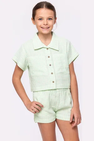 Woody Pyjama dames - pastelgroen -241-10-WPM-W/916 - maat M