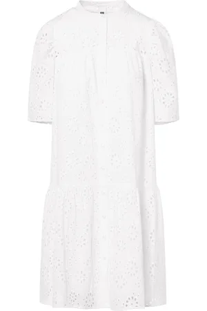 beaumont Beth Broderie Dress White