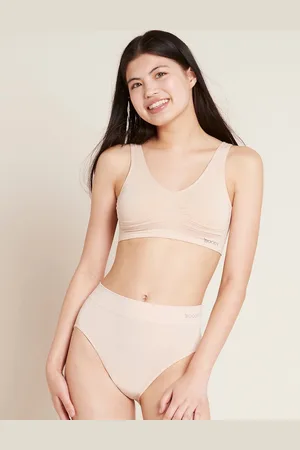 Boody Bamboe Padded Shaper Crop BH - Nude / L - Verwijderbare pads