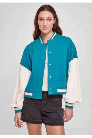 Urban classics Oversized 2 tone College jacket - S