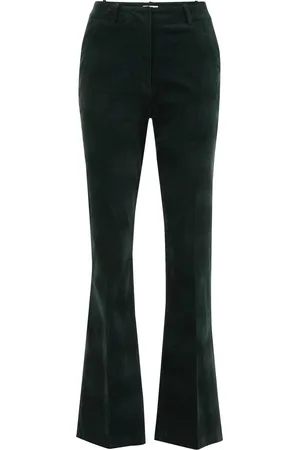 WE Fashion Dames velvet flared pantalon