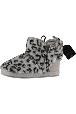 Apollo Dames hoge pantoffels/sloffen luipaard print - - maat 37-38