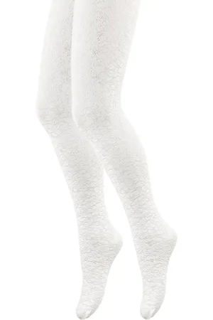 Merkloos Kinderpanty met bloemen patroon - 40 den -