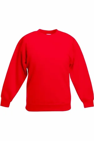 Fruit Of The Loom Basic sweater voor kinderen - jongens - - katoenmix 110/116