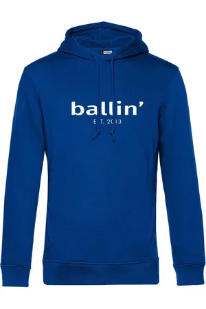 Ballin Ballin Est. 2013 - Heren Hoodies Basic Hoodie - Blauw