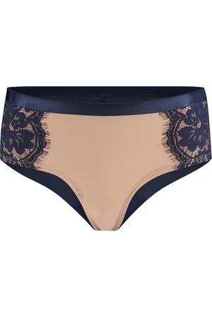 Sapph Vajen High Short Dames Onderbroek - Black Iris/Peac
