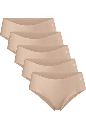 DANISH ENDURANCE Naadloze Hipsters voor Dames- Sporten & Iedere dag- 5-pack- Beige