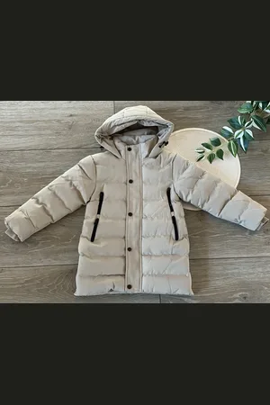 Merkloos Winter jas gevoerd