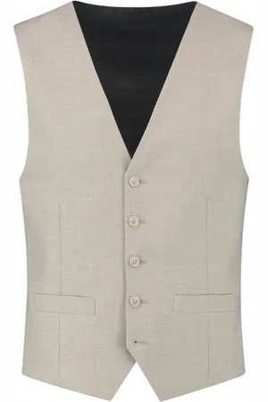 Club of Gents Gilet linnenlook