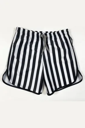 Merkloos Pop Up Shop Swim short maat 116/122 black/off white