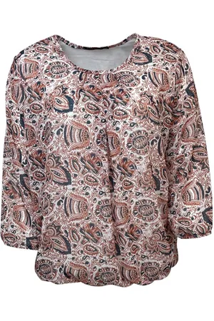Merkloos Pink Lady dames blouse - blouse dames LM - M103 - print - maat L