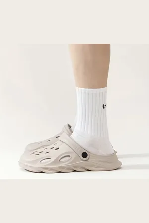 Merkloos Instap sandalen - Schoen - herenklop - wandelschoenen met zachte zool - tuinschoenen - strandsandalen - Glogs - maat 44.