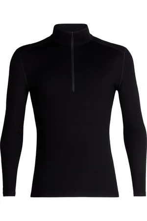 Icebreaker 260 Tech LS Half Zip - heren shirts lange mouw - zwart