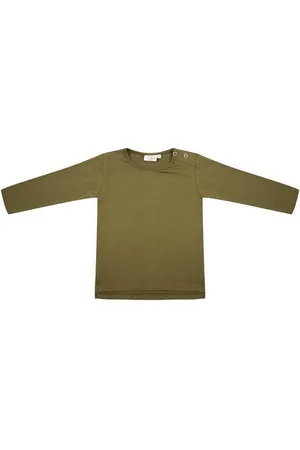Little Indians Longsleeve Olive - T-shirt - Lange Mouwen - - Unisex