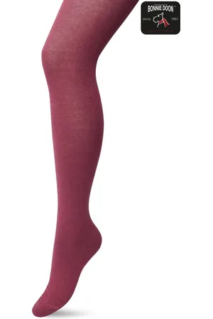 Bonnie Doon Biologisch Katoenen Maillot Dames Oud Roze maat 40/42 L - Uitstekende pasvorm - Gladde Naden - OEKO-TEX gecertificeerd - Bio Cotton Tights - Duurzaam en Huidvriendelijk Bio Katoen - Roze/Rood - Pink - - BP051900.280