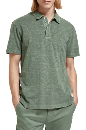 Scotch&Soda Garment Dyed Pique Polo Heren
