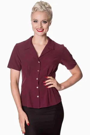 Dancing Days BASIC Blouse - S - rood