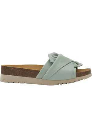 Scholl PRINCY Microfibre-W Dames Muiltjes - Aquamarine