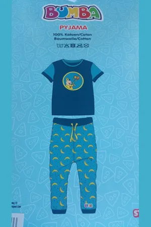 Merkloos Bumba Pyjama Met Lange Broek En Korte Mouwen