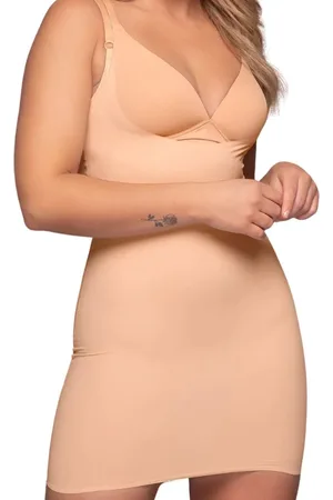 Bye Bra Corrigerende Jurk, Open Buste onderjurk,, Volledige Lichaamscontrole, Natuurlijk Liftend Effect, Shapewear Voor Vrouwen, , XL