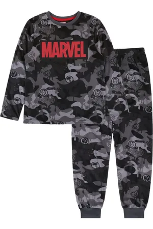 Marvel MARVEL - Grijze Camo Pyjama voor Jongens met Lange Mouwen / 146