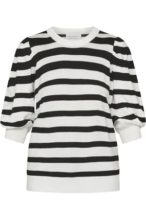 SisterS point T-shirt Halia Ss1 17249 Cream/black Dames