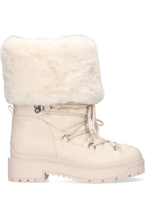 Guess Larya Dames Vachtlaarzen - Cream