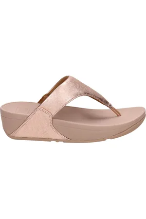 FitFlop Vrouwen Leren Slippers - Lulu toe leather - 42