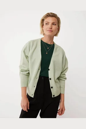 Mexx V-neck Knitted Pullover Light Green