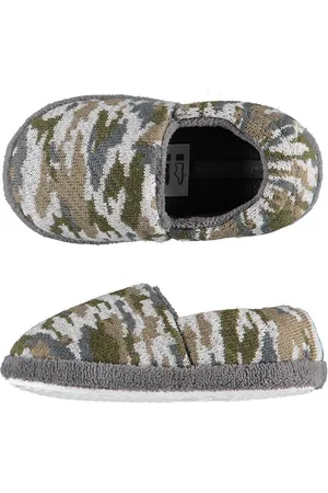 Apollo Jongens instap slippers/pantoffels army maat 25-26