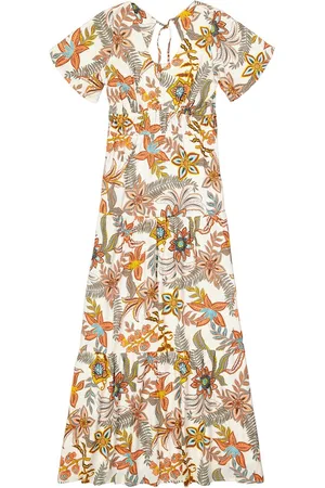 Garcia Dames All over print Jurk Wit