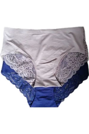 Merkloos Dames - Ondergoed - Invisible - Slips met Kant - Set van 2 - Kleur Beige