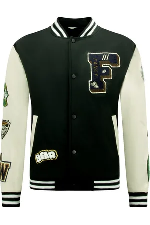 Enos Letterman Jacket Heren Oversized - 8633