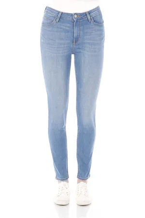 Lee Dames Jeans Broeken Scarlett High skinny Fit Blauw Volwassenen Denim Jeansbroek