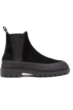 Hinson SPECTER CHELSEA BOOT Black Leather Suede