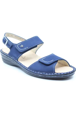 FinnComfort Finn Comfort, MANERBA, 03341-007414, Blauwe dames sandaal met een uitneembaar voetbed