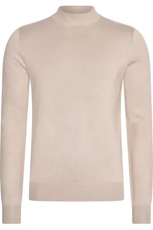 Mario Russo Heren Sweaters Turtle Neck Trui - Beige