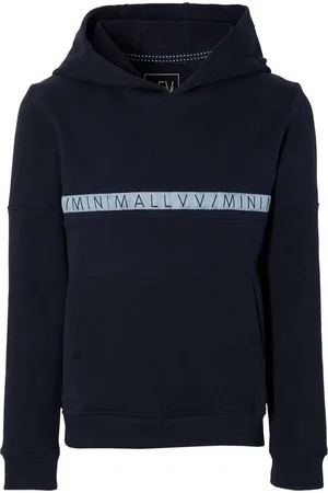 LEVV Boys - Sweater Klaas -Hoody Dark Blue - maat 140
