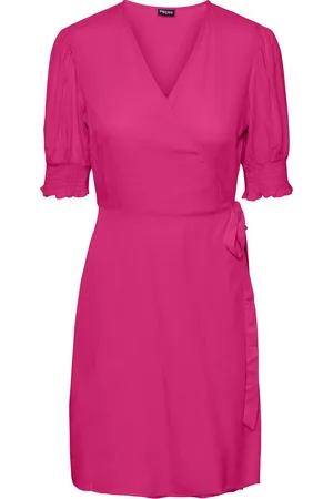 Pieces® PCTALA 2/4 WRAP DRESS NOOS BC Dames Jurk