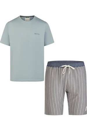 Phil & Co. Berlin Heren Shortama Korte Pyjama Katoen