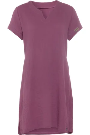 Knit Factory Indy Dames Jurk - Tuniek - Zomerjurk - Strandjurk - - L - 100% Biologisch katoen