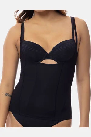 Dorina Corrigerend hemd dames - Medium control - Shapewear onderhemd zonder bh - Buik Corrigerend - en Beige - M
