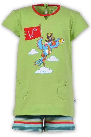 Woody Pyjama meisjes papegaai - - 181-1-BST-S/720 - maat 128