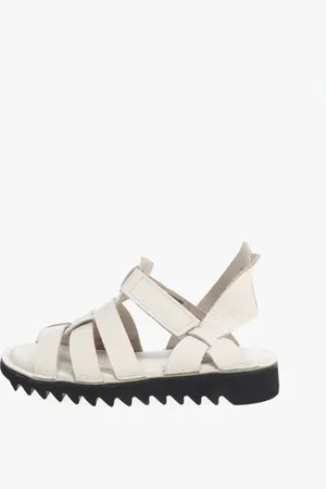 Loints of Holland Soren Sandalen / Leder / Off White in maat 40
