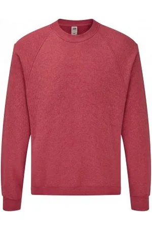 Fruit Of The Loom Volwassenen Unisex Klassiek Raglan Sweatshirt