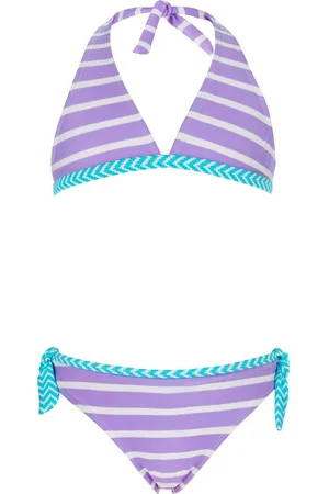 Snapper Rock UV werend bikini voor meisjes - Lavendel strepen