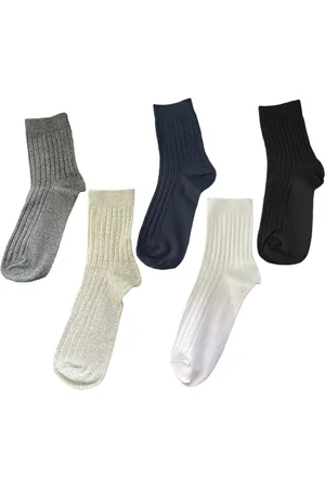 ASTRADAVI Socks Collection - Normale Sokken - 5 Stuks - Unisex Katoenen Sokken - Effen Kleuren - 36/41