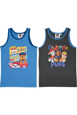 Paw Patrol 2 pack Jongens onderhemden - - /Blauw