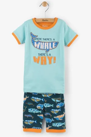 Hatley 2-delige korte pyjama Whale pod - 104